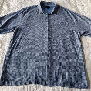 Toscano Men's 100% Silk Short Sleeve